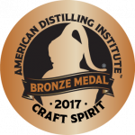 American Distilling Institute - Craft Spirit - 2017 Bronze Medal badge